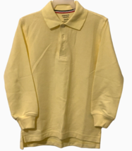 French Toast Boys Cotton School Uniform Size XS 4/5 Long Sleeve Pique Yellow - £8.09 GBP