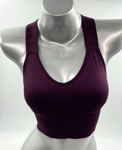 Victorias Secret PINK Sports Bra Size XS Burgundy Red Removable Padding - $27.10 CAD