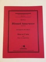 Sheet Music Blessed Assurance Horn in F Solo w Piano Arr. Ken Bauer Grade 2.5 - $7.99