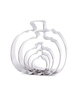 Pumpkin Cookie Cutter Set - 5 Piece Different Sizes Pumpkin Shapes Stain... - £11.25 GBP