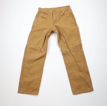 Vintage Dickies Mens 30x30 Distressed Spell Out Canvas Dungaree Pants Duck Brown - $59.35