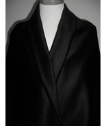 6.5yds x 58&quot;  LUSTROUS BLK JACKET LITECOAT WGT 50% CASHMERE 50% WOOL AT ... - £244.07 GBP