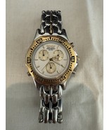 Geneva Chronograph 45mm Diver Wristwatch Silver Tone, Luminous Hands, 3 ... - $19.80