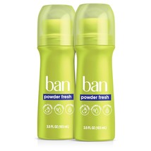 Ban Powder Fresh 24-hour Invisible Antiperspirant, Roll-on Deodorant for Women a - £20.77 GBP
