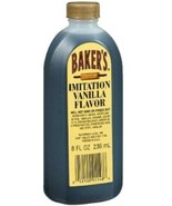BAKER&#39;S IMITATION VANILLA Flavor No Alcohol Bakers extract by McCORMICK ... - $25.53
