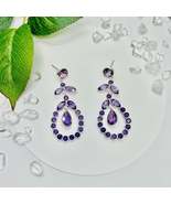 Stonelry Amethyst Drop Earrings - Wisteria Cascade - $299.00