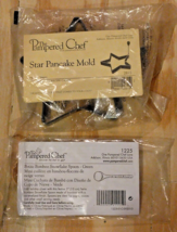 Pampered Chef Star Pancake Mold &amp; Petite 5&quot; Bamboo Snowflake Spoon Green... - $16.87