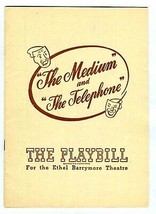 Playbill The Medium &amp; The Telephone 1947 Marie Powers  - £7.38 GBP