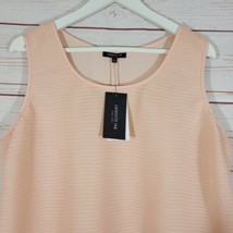 Lafayette 148 Textured Sleeveless Peach Shell Size Large NWT - £51.15 GBP