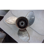 Johnson USED outboard motor propeller 14.5 X 18 389924 Stainless Steal RH - $143.55