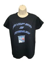 New York Rangers My Cup Size is Stanley Womens Medium Black TShirt - $14.85