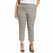 NWT Womens Plus Size 16W 1.STATE High Waist Plaid High Rise Ankle Pants - £25.39 GBP