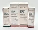 (4)Biossance Squalane + Vitamin C Rose Oil 4.5mL/0.15 Fl Oz &amp; 12mL/0.4 F... - £39.04 GBP