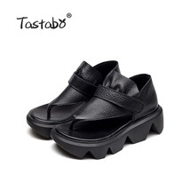 Women Leather Wedge Shoe Woman Classic Slip On Casual Ladies Pumps Elegant Round - £80.91 GBP