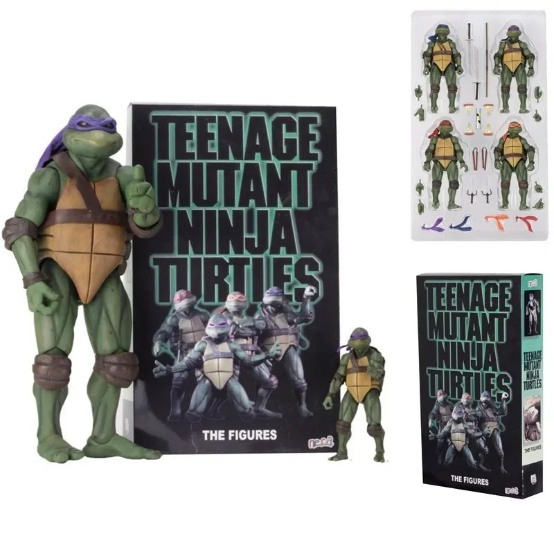 NECA 1990 Film Version Teenage Mutant Ninja Turtles Anime Figures TMNT SDCC - £77.93 GBP