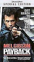 Payback Mel Gibson VHS Special Edition R 2000 Brian Helgeland 155783*^ - £4.06 GBP