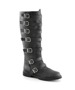 GOTH110/BPU Men&#39;s Medieval Renaissance Warrior Black Buckle Strap Costum... - $155.85 CAD