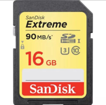 SanDisk 16GB Extreme  SDHC 90MB/S Class 10 UHS/I U3 Flash Memory Card - $10.77