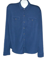Peter Millar Men’s  Navy Blue Patch Pockets Cotton Shirt Size L - £65.12 GBP