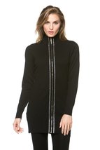 Women&#39;s Zip-Up Long Sleeve Cardigan Black - $39.19