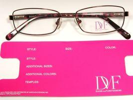 NEW Diane von Furstenberg DVF 8003 641 BURGUNDY EYEGLASSES FRAME 51-16-1... - $28.70 CAD