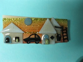 House Pin by Lucinda - one-of-a-kind- Maine artist - with car - £16.02 GBP