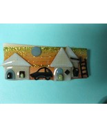 House Pin by Lucinda - one-of-a-kind- Maine artist - with car - $20.00