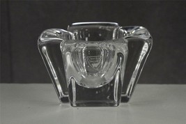 Signed Orrefors MAX Sweden Lead Crystal Original Ice Wintercold Candleholder - £14.52 GBP