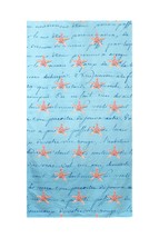 Betsy Drake Coral Starfish and Blue Script Beach Towel - $60.64