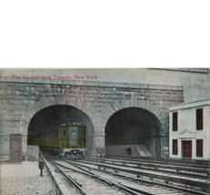 Pennsylvania Tunnels New York Railroad Postcard Unposted - $4.79