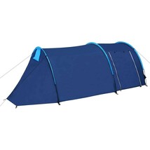 vidaXL Camping Tent 4 Persons Navy Blue/Light Blue - $102.57