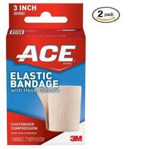 ACE 2Pack Elastic Bandage with Hook Closure, 3 Inches Width (Pack of 2) - $189.75 MXN