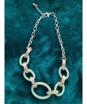 Beach Blue Bling Loop necklace  - $24.99