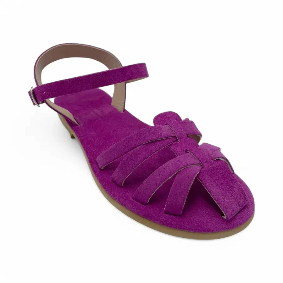 Suede leather handmade fisherman sandals for women gift for her - $87.00