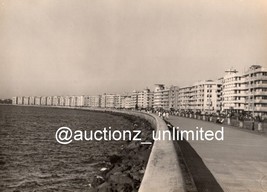 Old 1950s Bombay India Marine Drive Photo Black White Photograph 4x6in Reprint - £5.46 GBP