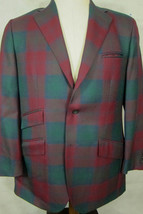 NEW $1395 Ralph Lauren Polo Red Green Blue Plaid Made in Italy Sport Coat 41R - £207.14 GBP