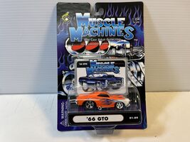 1966 Pontiac GTO Muscle Machine Diecast Model Car 1/64 Scale, By Funline - $11.88