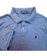Polo Ralph Lauren Mens Polo Shirt Sz Large Blue Short Sleeve Performance... - $22.83
