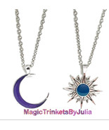 Twitches Necklaces Moon Sun Pendant Matching Friendship Necklaces - $68.57 CAD
