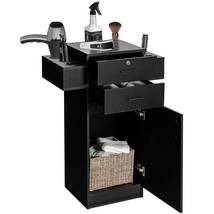 Salon Storage Cabinet for Hair Stylist Lockable Beauty Styling Equipment Station - £154.20 GBP