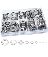 Flat Washers Assortment Kit, 900Pcs 304 Stainless Steel Flat Washers for... - $11.22