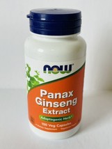 NOW FOODS Panax Ginseng Extract - 100 Veg Capsules Exp 11/25 - $13.76
