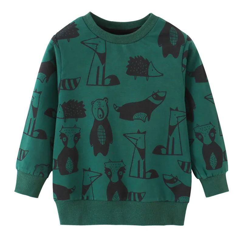 Jumping Meters New Arrival ets Print Autumn Winter Kids Clothes Boys Sweatshirts - £77.55 GBP