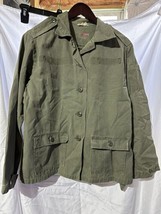 Vtg US Army Womans Corps WAC OG107 Rip Stop Utility Fatigue Shirt - £46.71 GBP