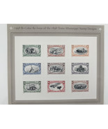 USPS Bi-Color Re-Issue of 1898 Trans Mississippi Sheet of Nine Stamps - $10.00