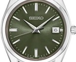 Seiko Essentials Quartz Green Dial Men&#39;s Watch SUR527 - $199.95