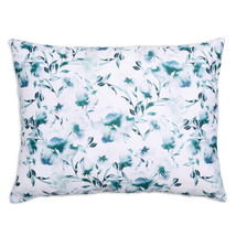 Sferra Duchesse Cadet Blue Standard Sham Floral Print Reverses Sateen It... - $802.46 MXN