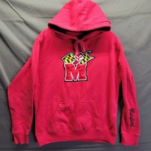 Vintage Maryland Terrapins Hoodie Men M Red Pullover Hooded Sweatshirt - £15.15 GBP