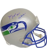Steve Largent signed Seattle Seahawks Full Size TB Replica Helmet HOF 95... - £176.89 GBP