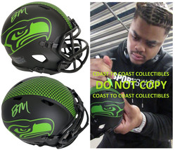 Byron Murphy Signed Seattle Seahawks Mini Football Helmet Proof COA Autographed.